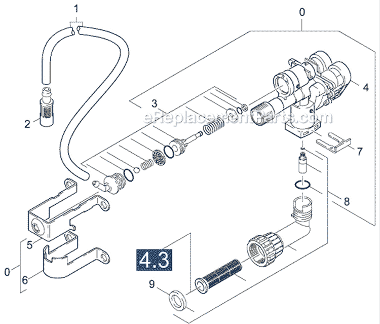 Page C Diagram and Parts List for K272 K 270 1.227-115.0 Karcher Pressure Washer